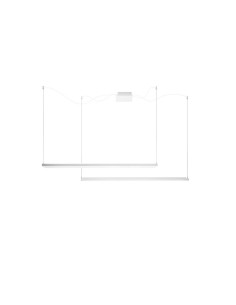 LAMPADA A SOSPENSIONE STILNOVO TABLET 2 SOURCES BIANCO