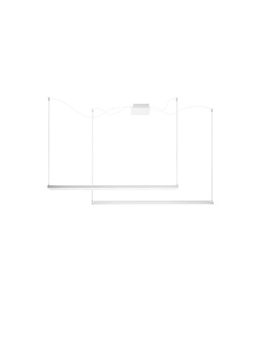 LAMPADA A SOSPENSIONE STILNOVO TABLET 2 SOURCES BIANCO