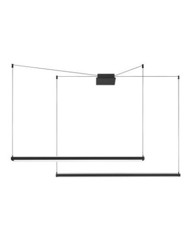 LAMPADA A SOSPENSIONE STILNOVO TABLET 2 SOURCES NERO