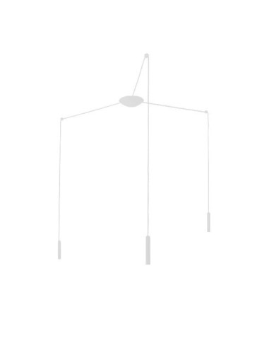 LAMPADA A SOSPENSIONE STILNOVO 2NIGHTS 3 SOURCES BIANCO / BIANCO