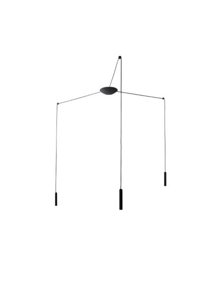 LAMPADA A SOSPENSIONE STILNOVO 2NIGHTS 3 SOURCES NERO / NERO