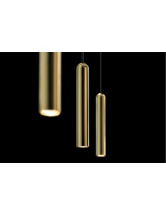 LAMPADA A SOSPENSIONE STILNOVO 2NIGHTS 3 SOURCES NERO / ORO 2