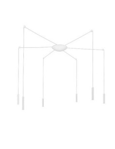 LAMPADA A SOSPENSIONE STILNOVO 2NIGHTS 6 SOURCES BIANCO / BIANCO