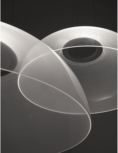 LAMPADA A SOFFITTO/PARETE STILNOVO DEMI  Ø95 BIANCO / TRASPARENTE