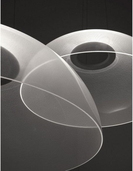 LAMPADA A SOFFITTO/PARETE STILNOVO DEMI  Ø95 BIANCO / TRASPARENTE