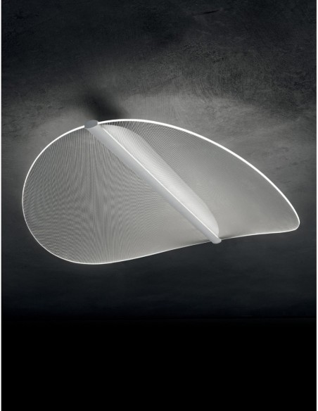 LAMPADA A SOFFITTO/PARETE STILNOVO DIPHY L54 BIANCO / TRASPARENTE