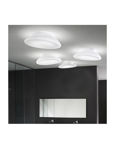 LAMPADA A SOFFITTO/PARETE STILNOVO DYNAMIC Ø43 BIANCO