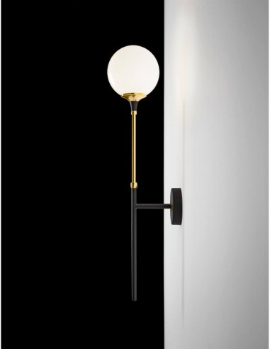 LAMPADA A PARETE STILNOVO GALASSIA 1 SOURCES ORO / BIANCO