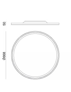 LAMPADA A PARETE/SOFFITTO STILNOVO HINOMARU Ø67 ORO ROSA 2