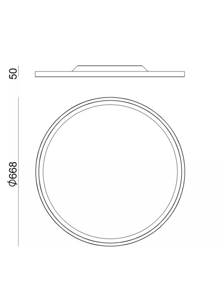 LAMPADA A PARETE/SOFFITTO STILNOVO HINOMARU Ø67 ORO ROSA