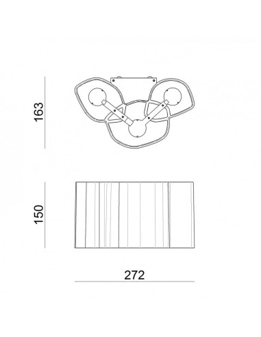 LAMPADA A PARETE/SOFFITTO STILNOVO HONEY L27 BIANCO