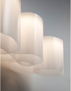 LAMPADA A PARETE/SOFFITTO STILNOVO HONEY L72 BIANCO 2