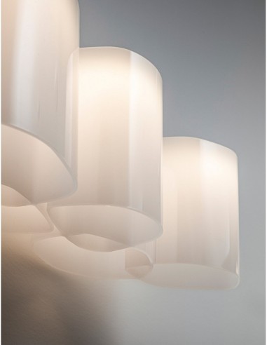 LAMPADA A PARETE/SOFFITTO STILNOVO HONEY L72 BIANCO