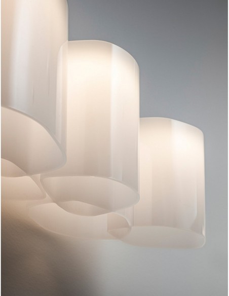 LAMPADA A PARETE/SOFFITTO STILNOVO HONEY L72 BIANCO