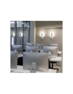 LAMPADA A PARETE/SOFFITTO STILNOVO LAMA WALL BIANCO 2