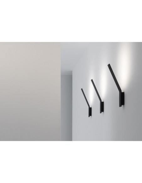 LAMPADA A PARETE/SOFFITTO STILNOVO LAMA WALL NERO