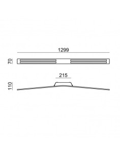 LAMPADA A PARETE/SOFFITTO STILNOVO LAMA CEILING BIANCO 2
