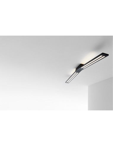 LAMPADA A PARETE/SOFFITTO STILNOVO LAMA CEILING NERO