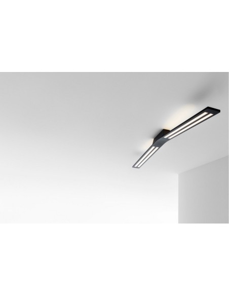 LAMPADA A PARETE/SOFFITTO STILNOVO LAMA CEILING NERO