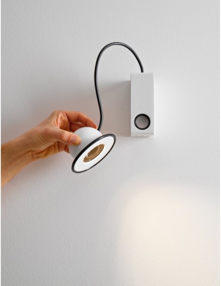 LAMPADA A PARETE/SOFFITTO STILNOVO MINIBOX BIANCO