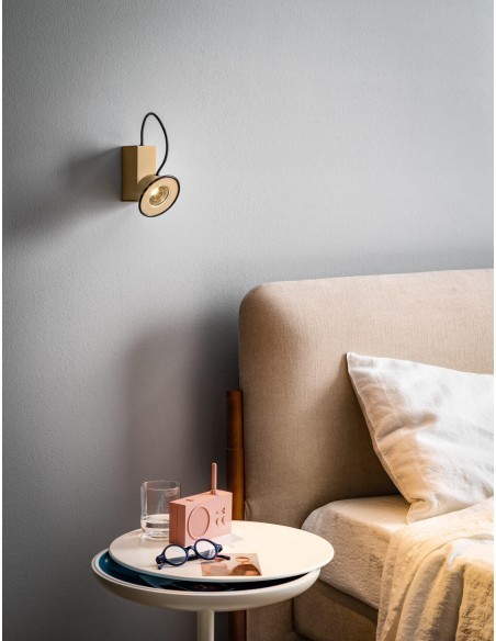 LAMPADA A PARETE/SOFFITTO STILNOVO MINIBOX BEIGE