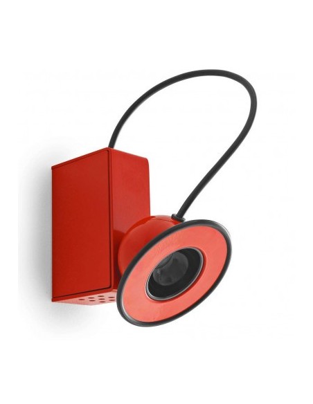 LAMPADA A PARETE/SOFFITTO STILNOVO MINIBOX ROSSO