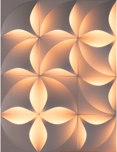 LAMPADA A PARETE/SOFFITTO STILNOVO MOONFLOWER D.W. MASTER TILE BIANCO