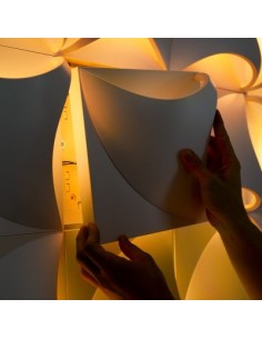 LAMPADA A PARETE/SOFFITTO STILNOVO MOONFLOWER RGB TILE BIANCO