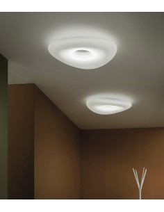 LAMPADA A PARETE/SOFFITTO STILNOVO MR MAGOO Ø115 BIANCO