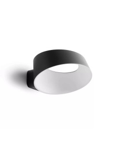 LAMPADA A PARETE/SOFFITTO STILNOVO OXYGEN WALL SML NERO / BIANCO