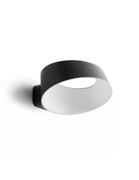 LAMPADA A PARETE/SOFFITTO STILNOVO OXYGEN WALL SML NERO / BIANCO