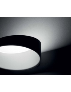 LAMPADA A PARETE/SOFFITTO STILNOVO OXYGEN WALL SML NERO / BIANCO 2