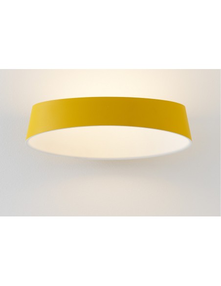 LAMPADA A PARETE/SOFFITTO STILNOVO OXYGEN WALL SML GIALLO / BIANCO