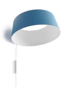 LAMPADA A PARETE/SOFFITTO STILNOVO OXYGEN WALL LRG AZZURRO / BIANCO
