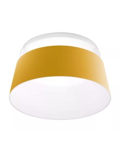 LAMPADA A PARETE/SOFFITTO STILNOVO OXYGEN CEILING Ø56 GIALLO / BIANCO