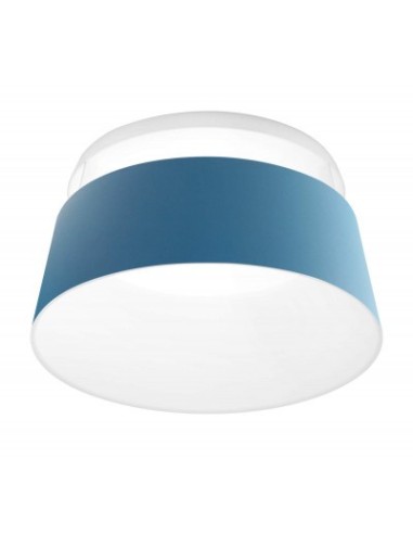 LAMPADA A PARETE/SOFFITTO STILNOVO OXYGEN CEILING Ø75 AZZURRO / BIANCO