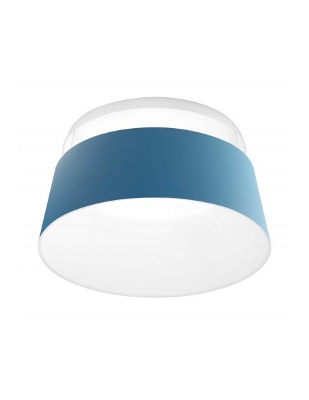 LAMPADA A PARETE/SOFFITTO STILNOVO OXYGEN CEILING Ø75 AZZURRO / BIANCO