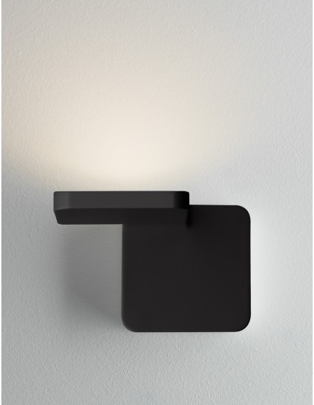 LAMPADA A PARETE/SOFFITTO STILNOVO QUAD NERO