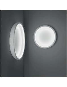 LAMPADA A PARETE/SOFFITTO STILNOVO REFLEXIO Ø46 BIANCO / BIANCO