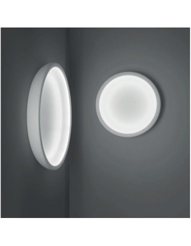 LAMPADA A PARETE/SOFFITTO STILNOVO REFLEXIO Ø46 BIANCO / BIANCO