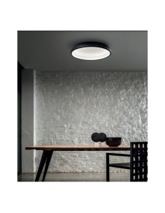 LAMPADA A PARETE/SOFFITTO STILNOVO REFLEXIO Ø46 NERO / BIANCO