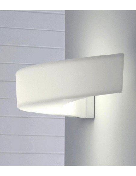 LAMPADA A PARETE/SOFFITTO STILNOVO SATURN WALL BIANCO