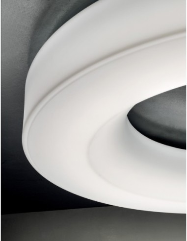 LAMPADA A PARETE/SOFFITTO STILNOVO SATURN WALL BIANCO
