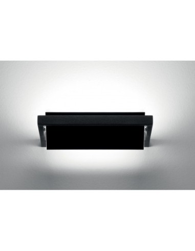 LAMPADA A PARETE/SOFFITTO STILNOVO TABLET SINGLE L24 NERO
