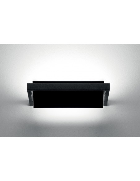 LAMPADA A PARETE/SOFFITTO STILNOVO TABLET SINGLE L24 NERO