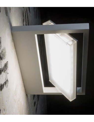 LAMPADA A PARETE/SOFFITTO STILNOVO TABLET SINGLE L42 BIANCO