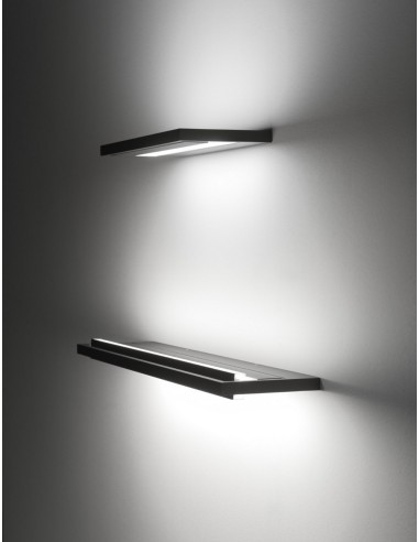 LAMPADA A PARETE/SOFFITTO STILNOVO TABLET SINGLE L42 NERO