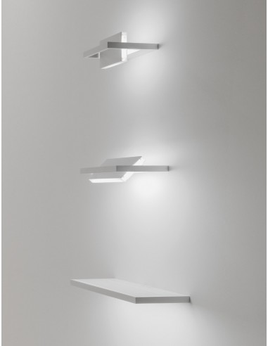 LAMPADA A PARETE/SOFFITTO STILNOVO TABLET SINGLE L 66 BIANCO