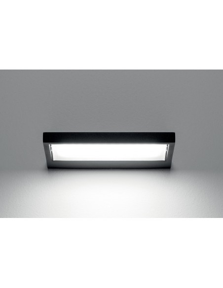 LAMPADA A PARETE/SOFFITTO STILNOVO TABLET SINGLE L66 NERO
