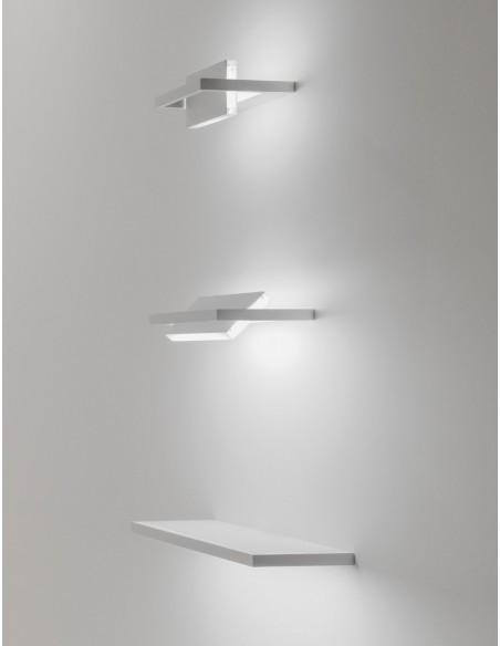 LAMPADA A PARETE/SOFFITTO STILNOVO TABLET SINGLE L96 BIANCO